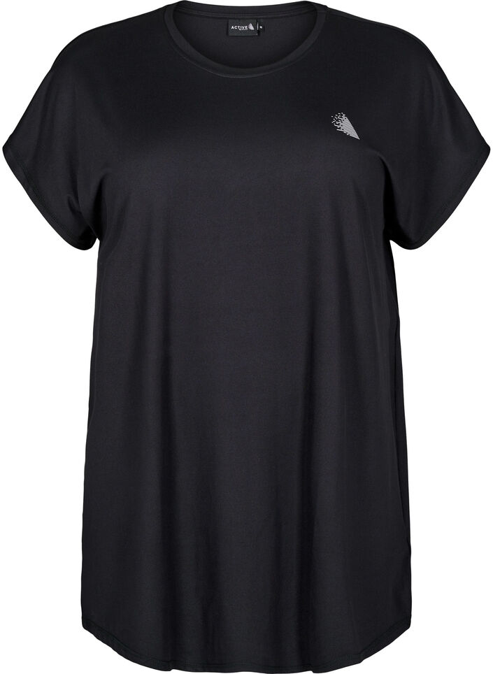 Lang workout T-shirt, Black, Packshot