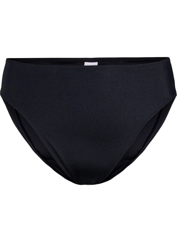 Bikinibroekje met normale taille, Black, Packshot