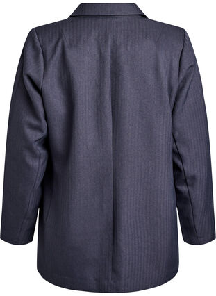 ZizziKlassieke blazer met zakken, Dark Grey , Packshot image number 1