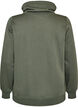 Sweatshirt met hoge kraag en zakken, Groen, Packshot image number 1
