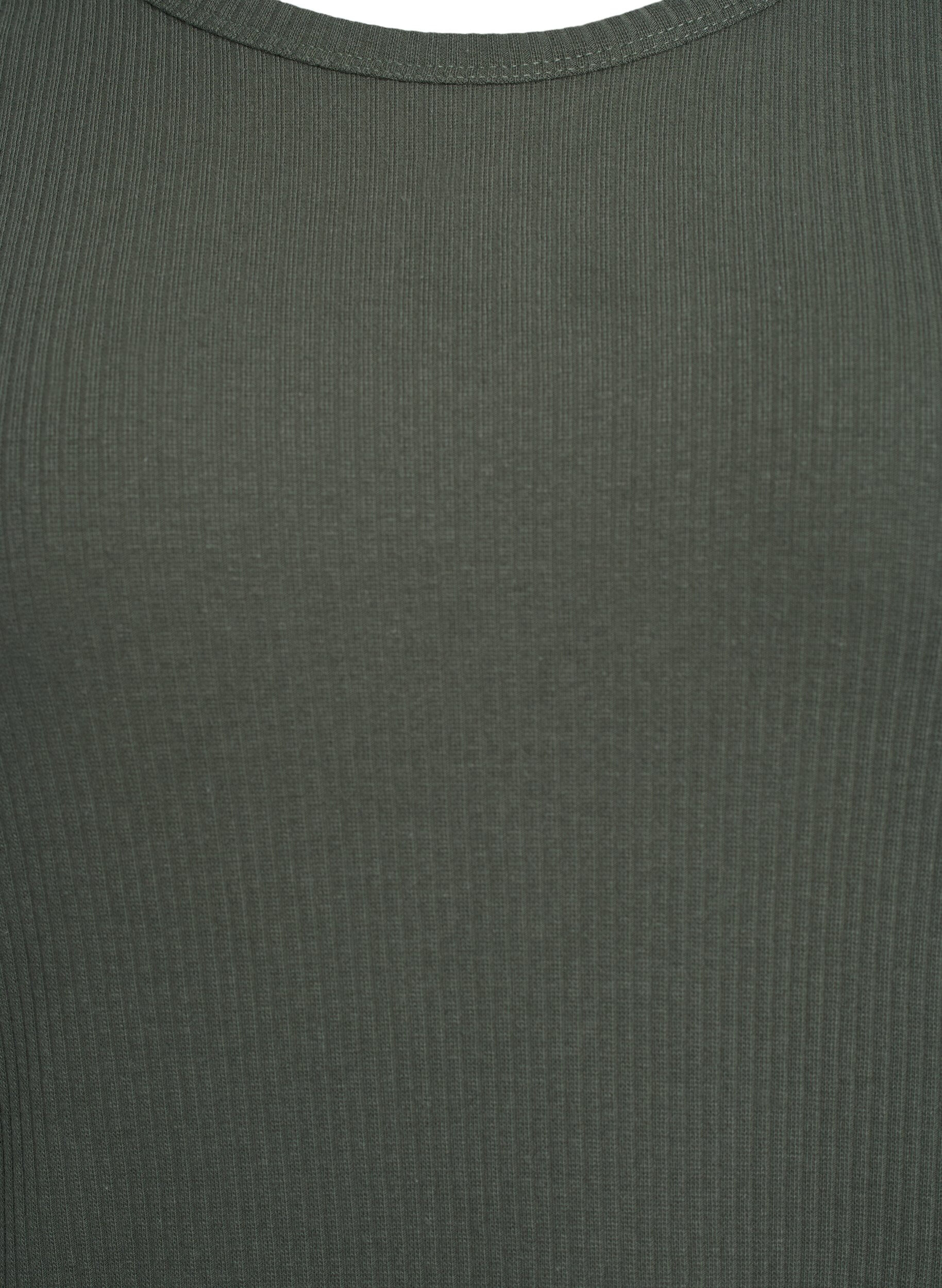 ZizziMaxi jurk in jersey met korte mouwen, Groen, Packshot image number 2