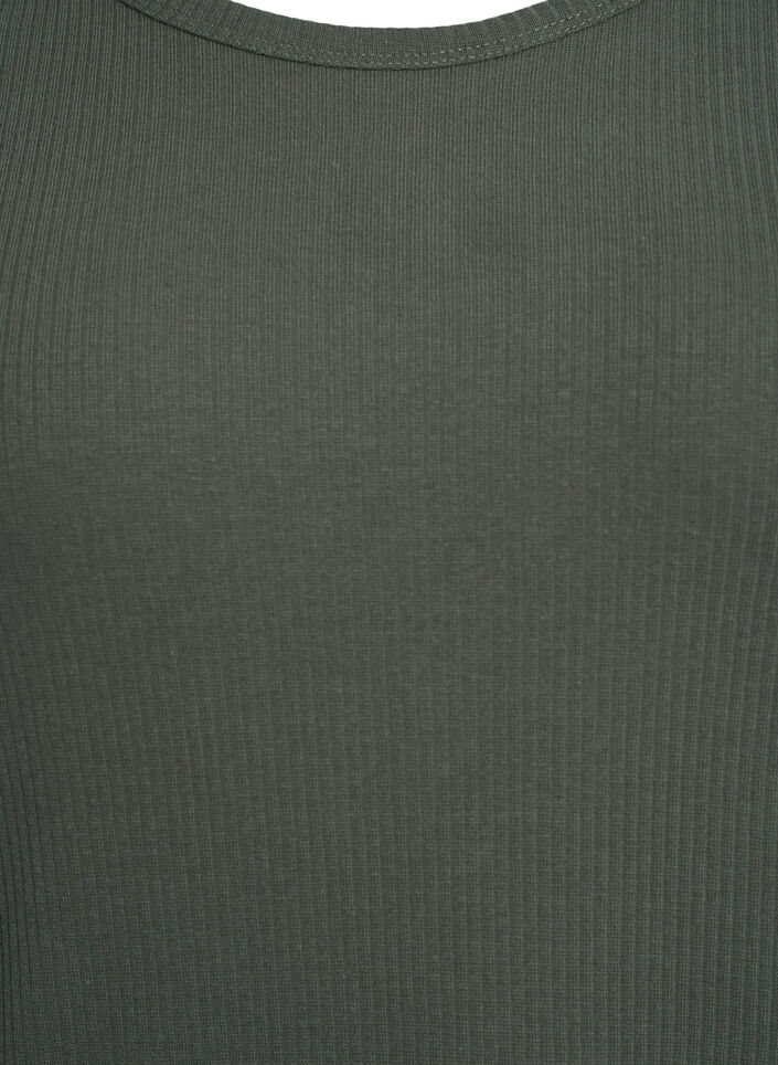 Maxi jurk in jersey met korte mouwen, Groen, Packshot image number 2