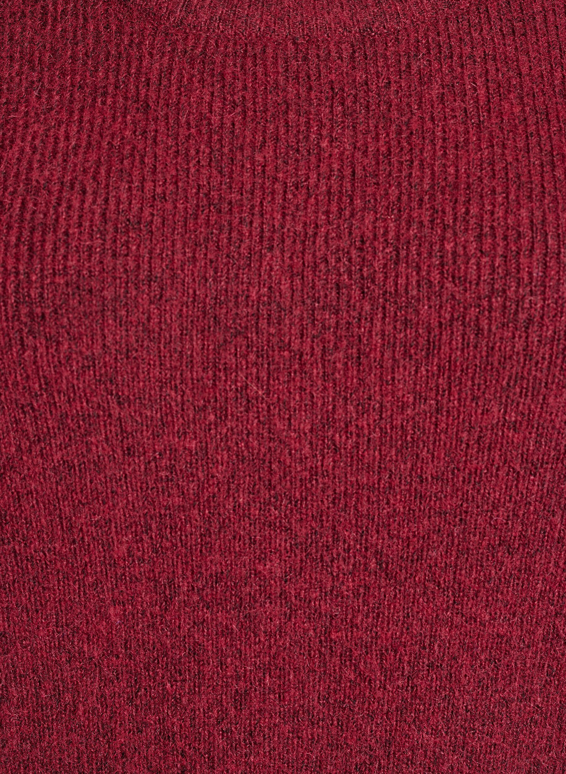 ZizziGem&ecirc;leerde gebreide blouse met ronde hals, Rood, Packshot image number 2