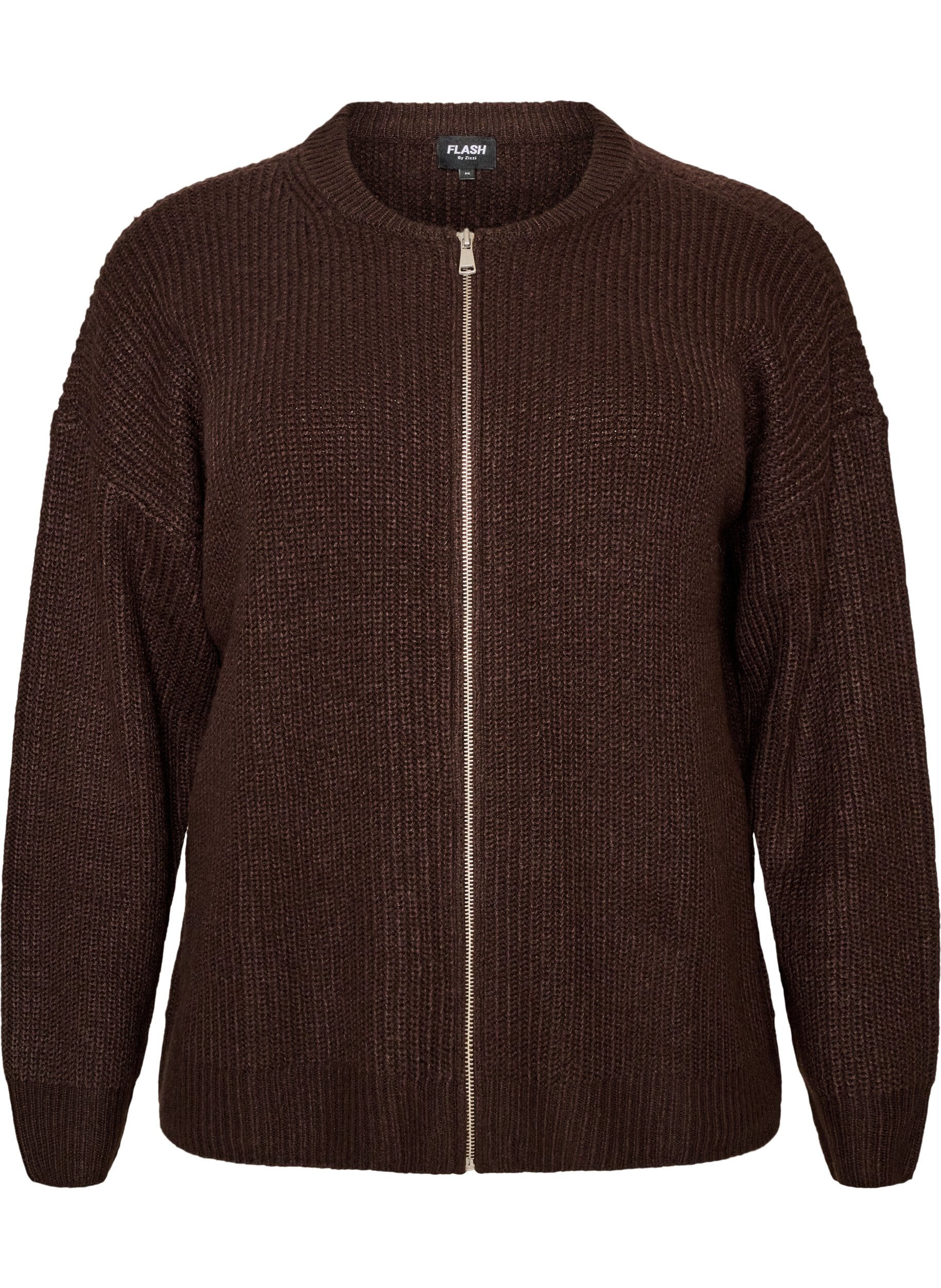 FLASH - Gebreid vest met rits