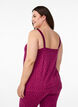 Nacht top met bandjes en V-hals, Roze, Model image number 2