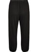 Losse pyjamabroek in viscose met een elastische taille, Zwart, Packshot image number 1