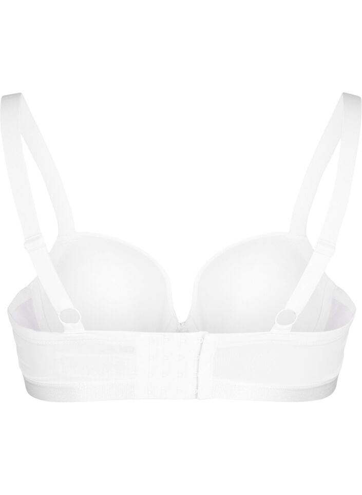 Voorgevormde bh met mesh, Bright White, Packshot