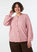 Cardigan in zacht breisel met goudkleurige knopen, Rood, Model image number 0