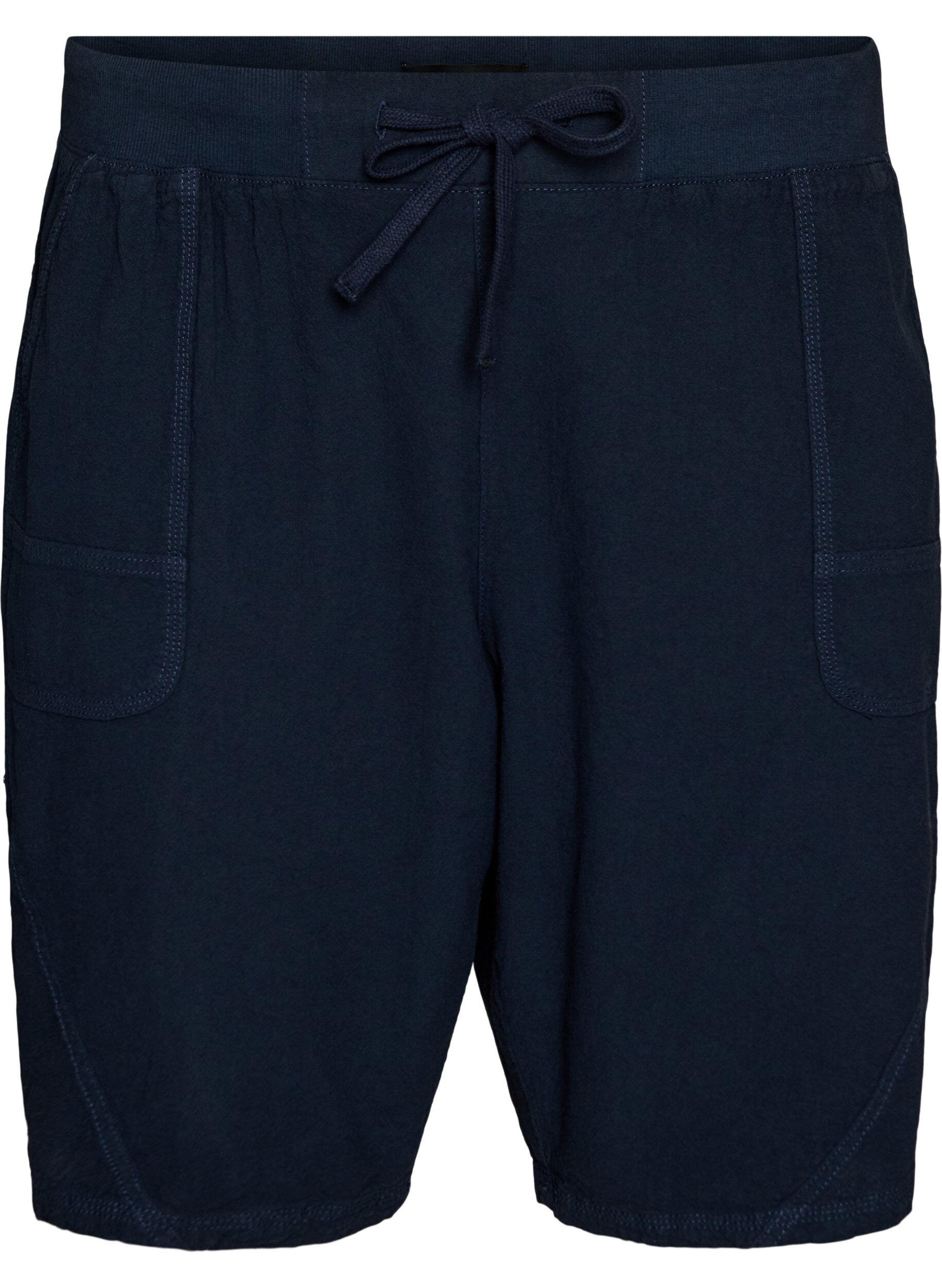 Losse katoenen short met zakken