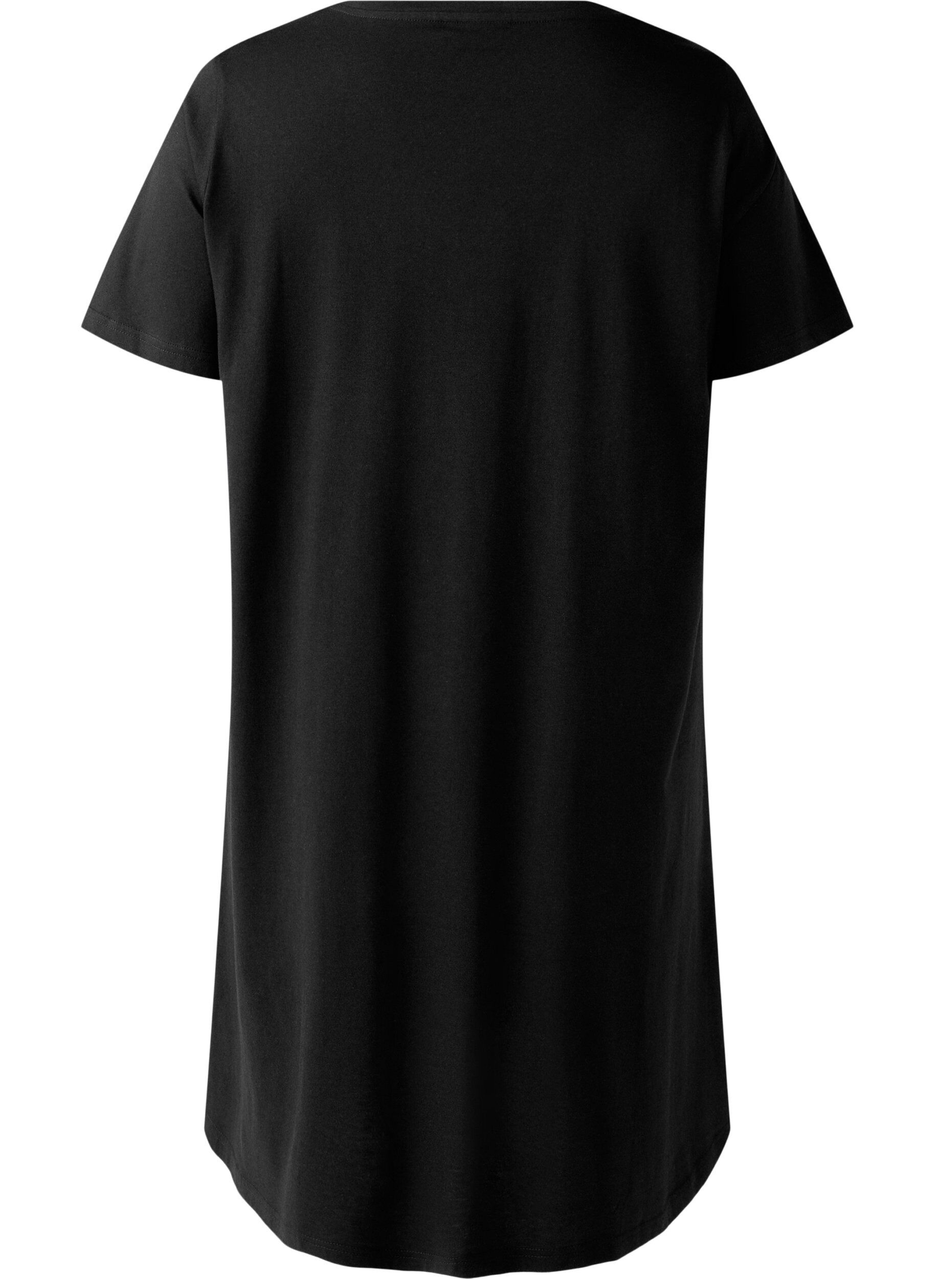 ZizziNachtjapon van biologisch katoen met V-hals, , Packshot image number 1