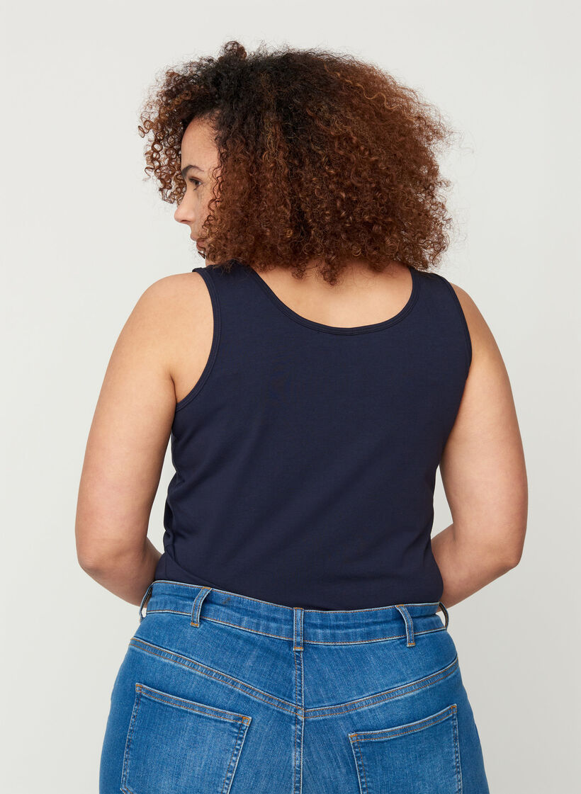 Basic top, Blauw, Model image number 2