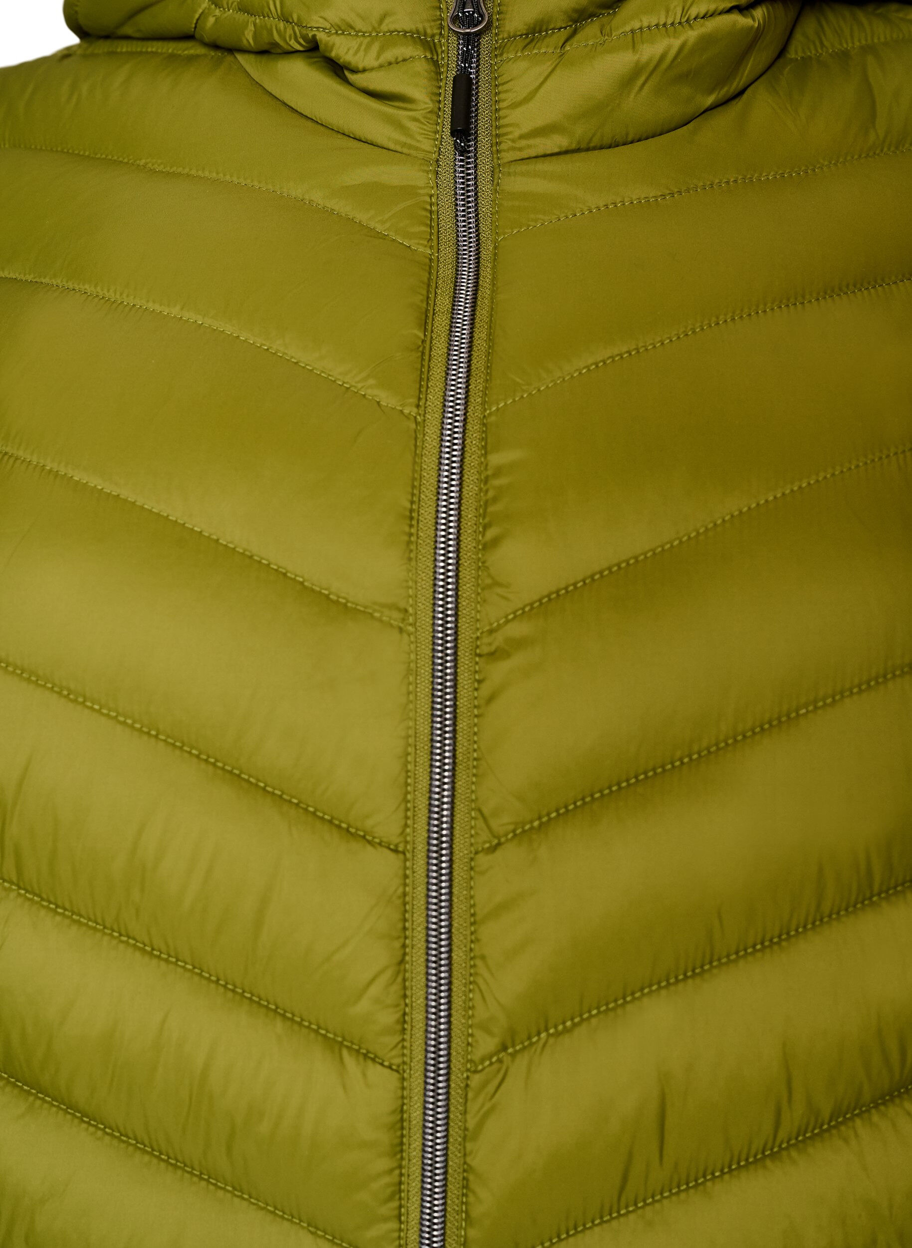 ZizziLichtgewicht jas met capuchon, Groen, Packshot image number 2