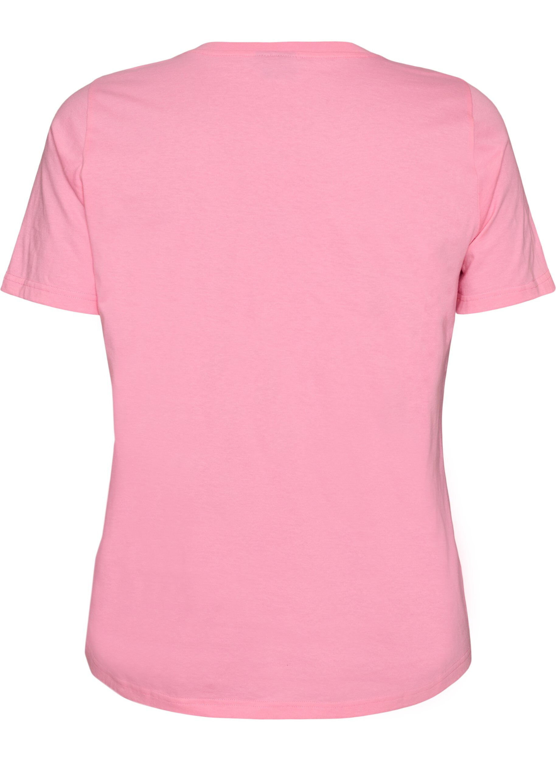 ZizziT-shirt van biologisch katoen met tomatenprint, Roze, Packshot image number 1