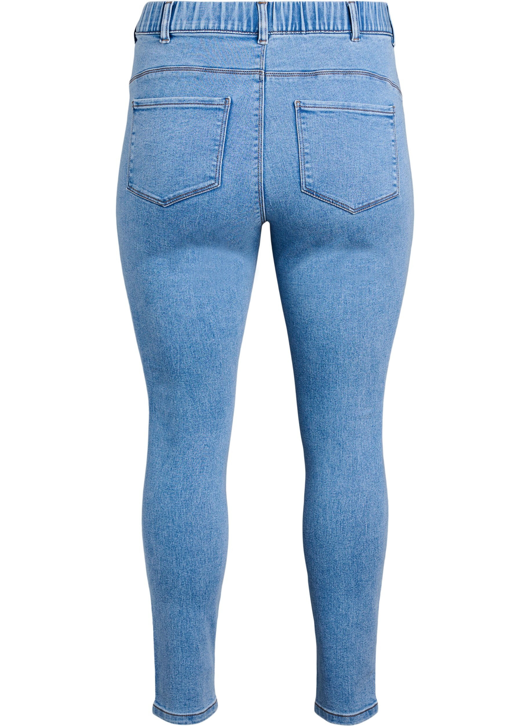 ZizziJeggings met hoge taille, Blauw, Packshot image number 1