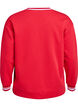 Sweatshirt met V-hals en tekstprint, Rood, Packshot image number 1