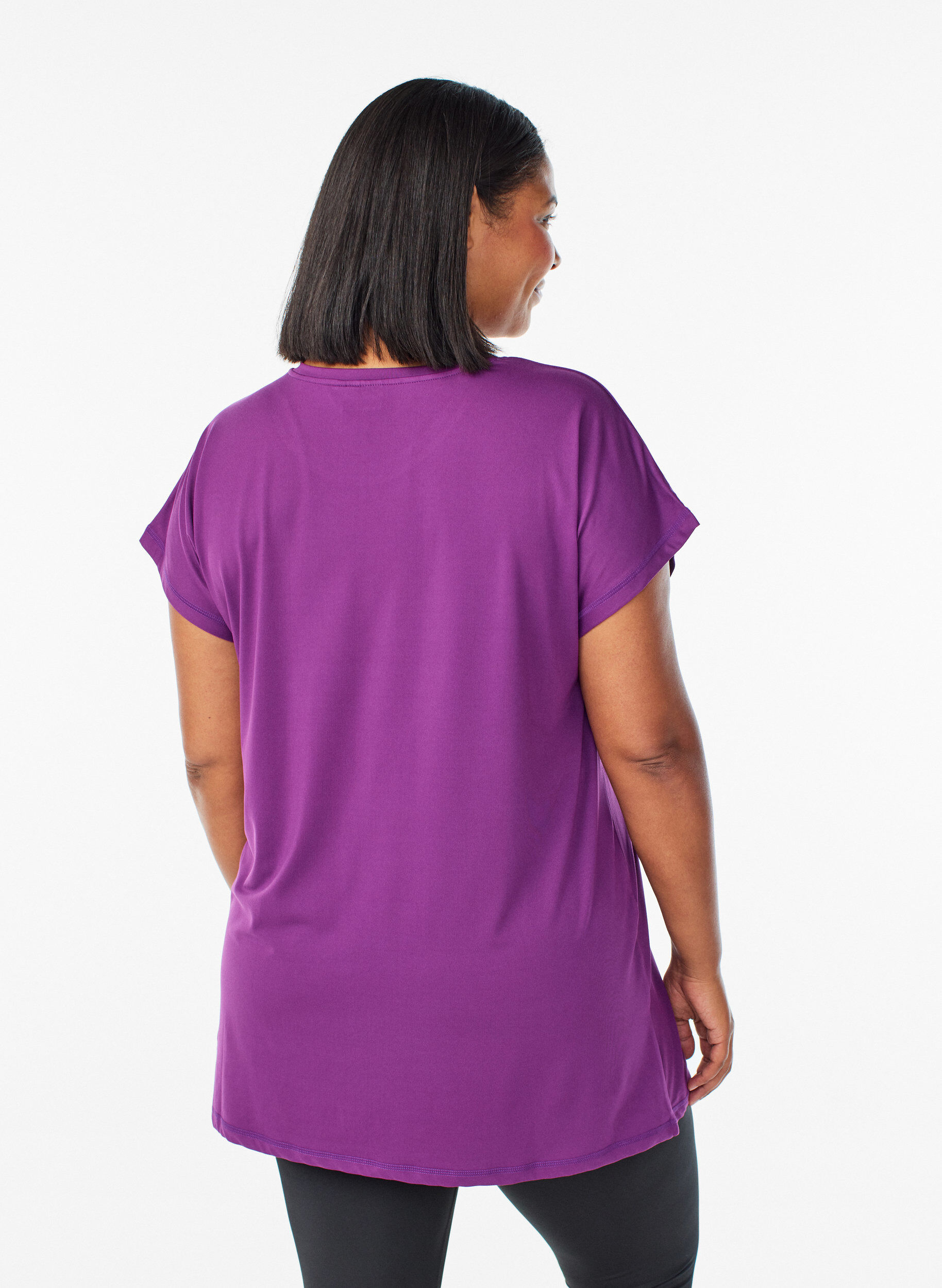 ZizziLang workout T-shirt, Paars, Model image number 2