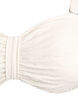 Bandeau bikinitop met een textuurpatroon en afneembare bandjes, Wit, Packshot image number 2