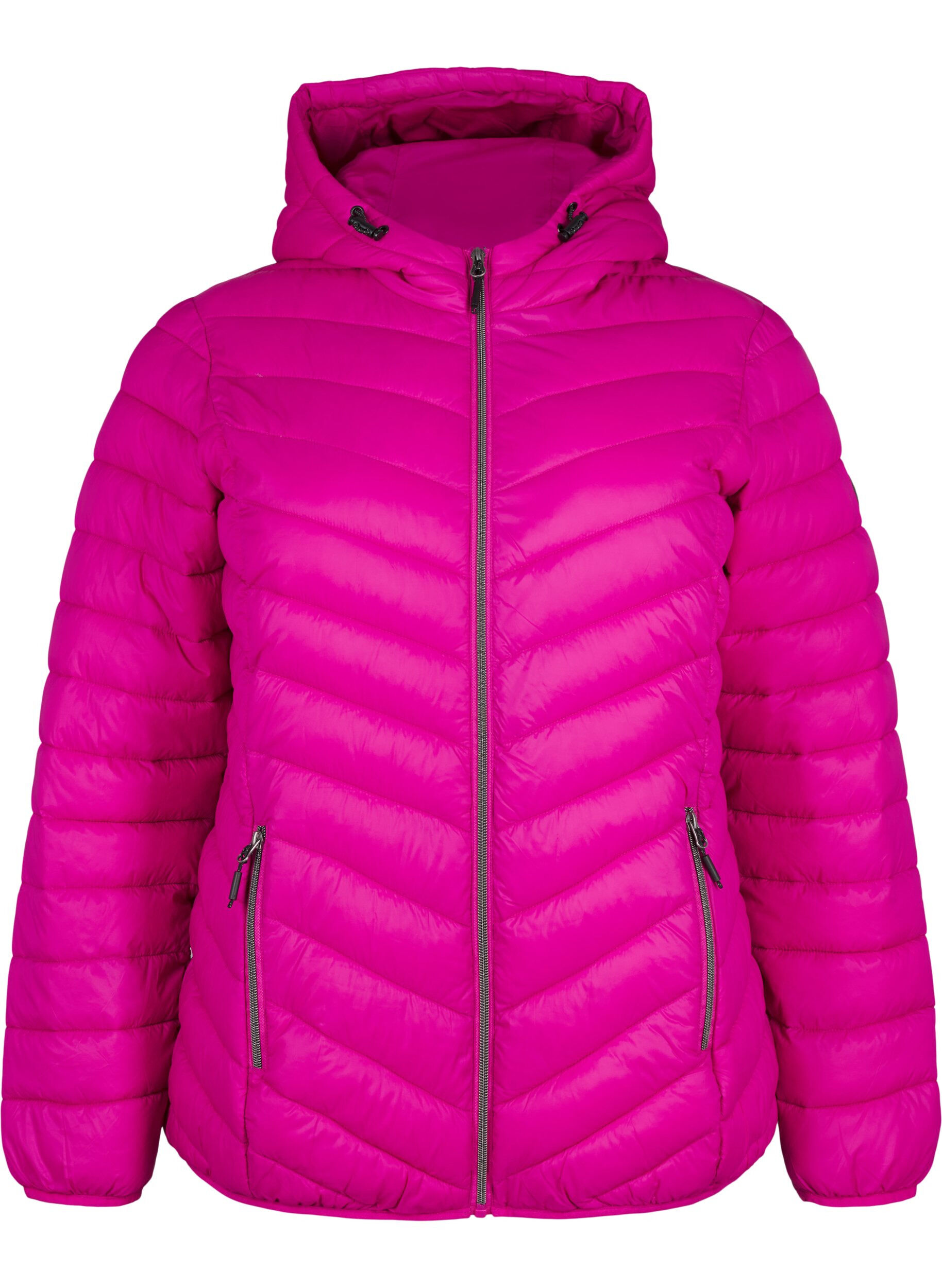 ZizziLichtgewicht jas met capuchon, Roze, Packshot image number 0