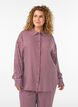 Nachtshirt met strepen en hartjes, Donker Bordeaux, Model image number 0