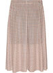Jupe midi en maille &agrave; carreaux, Beige, Packshot image number 1