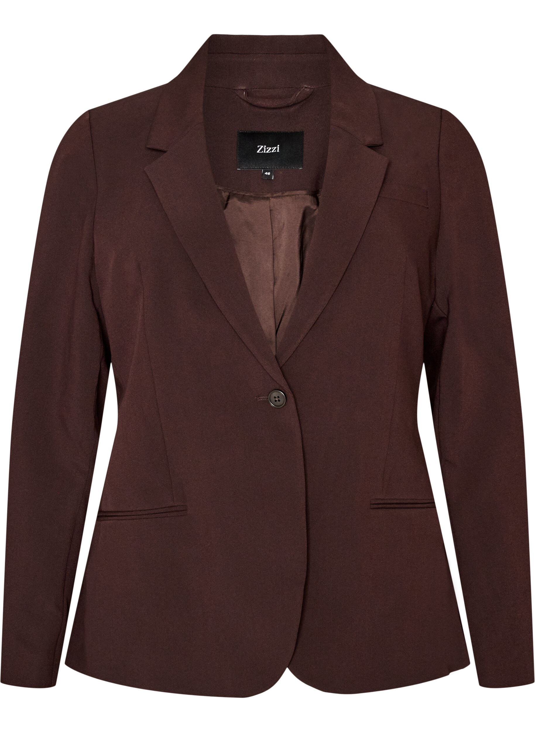 Klassieke blazer met een enkele knoopsluiting