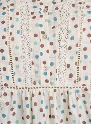 ZizziBlouse met print en 1/2 mouwen, Wit, Packshot image number 2