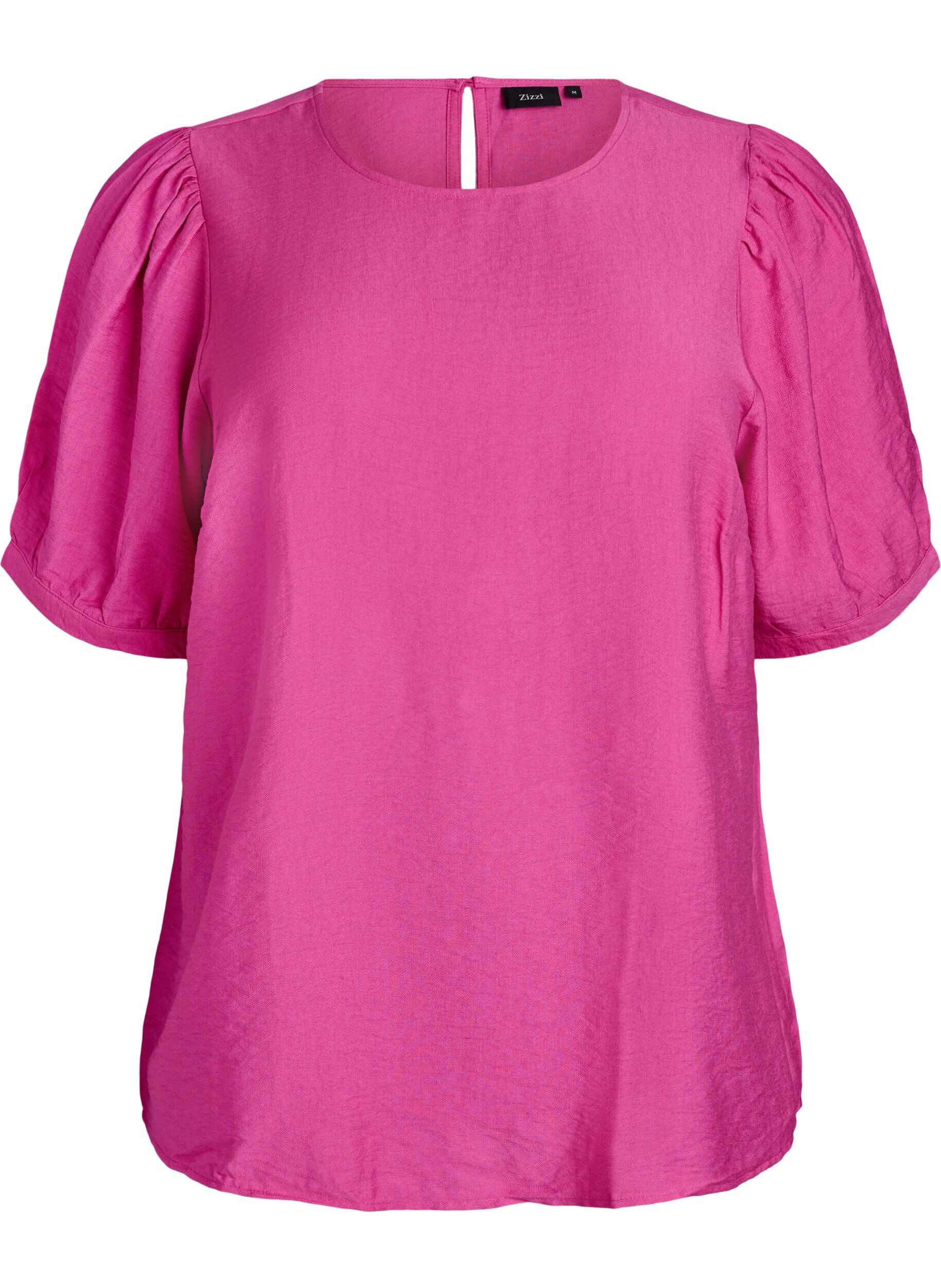 ZizziViscose blouse met 1/2 mouwen, Roze, Packshot image number 0
