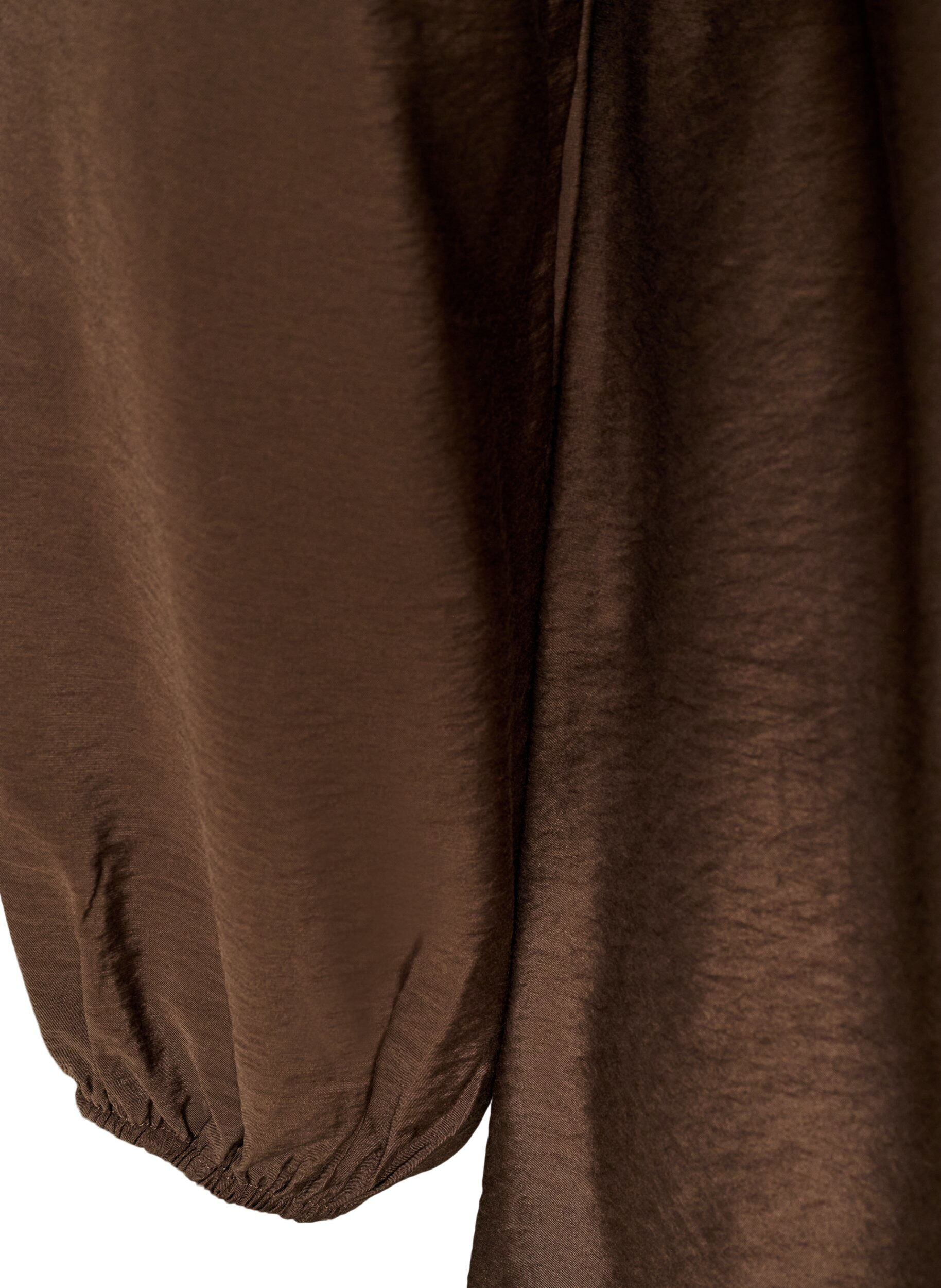 ZizziViscose tuniek met kanten detail, Bruin, Packshot image number 3