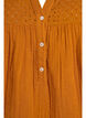 Blouse in katoenen mousseline met broderie anglaise, Oranje, Packshot image number 2