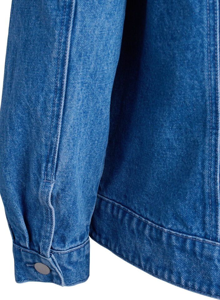 Denim jack met strass-steentjes, Blue Denim, Packshot