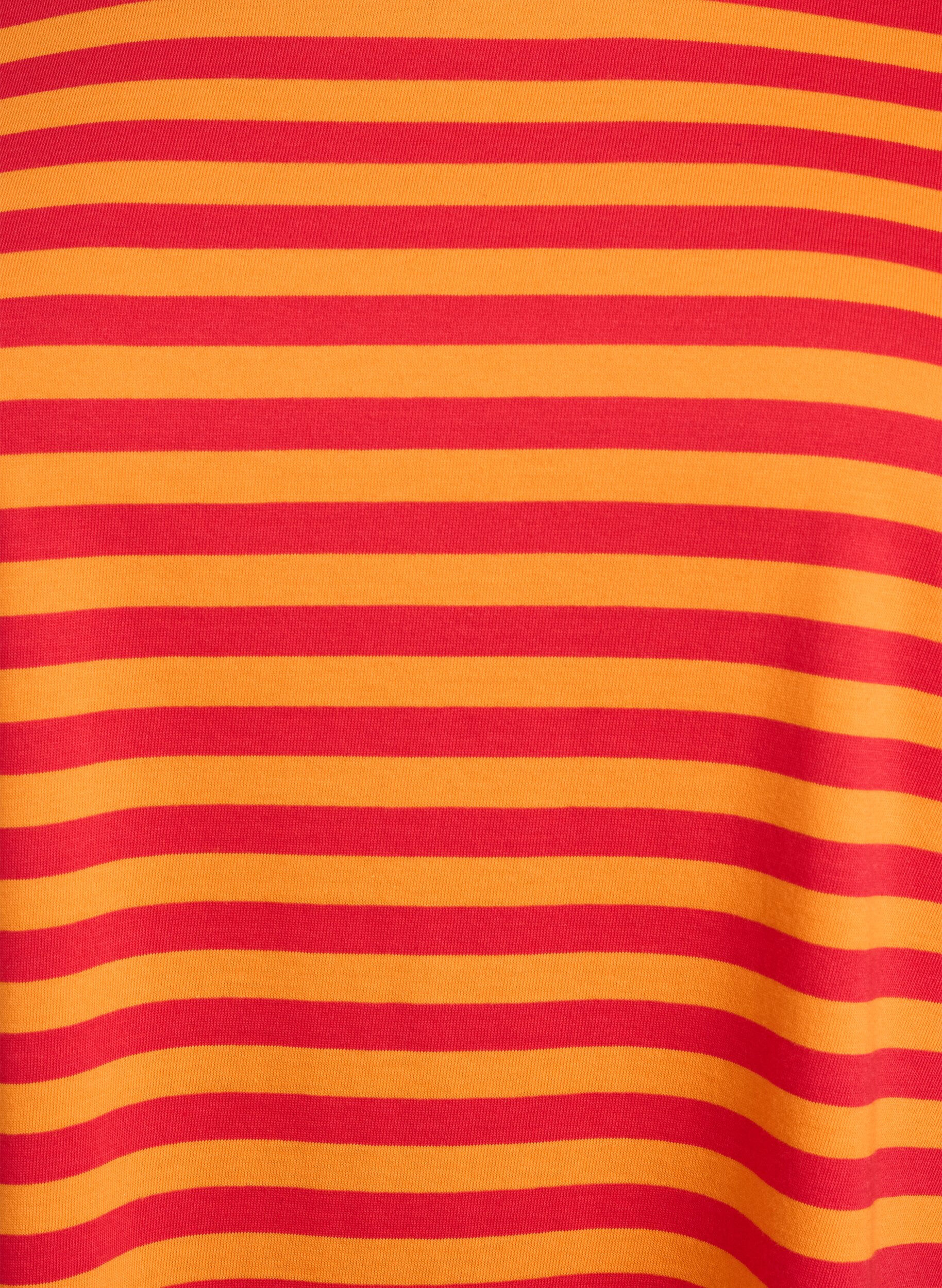 ZizziLang gestreept nacht T-shirt, Rood, Packshot image number 2