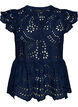Blouse sans manches en broderie anglaise avec volants, Bleu, Packshot image number 0