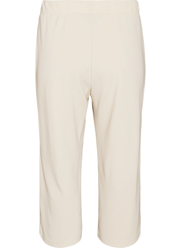 Losse broek met 7/8 lengte, Beige, Packshot image number 1