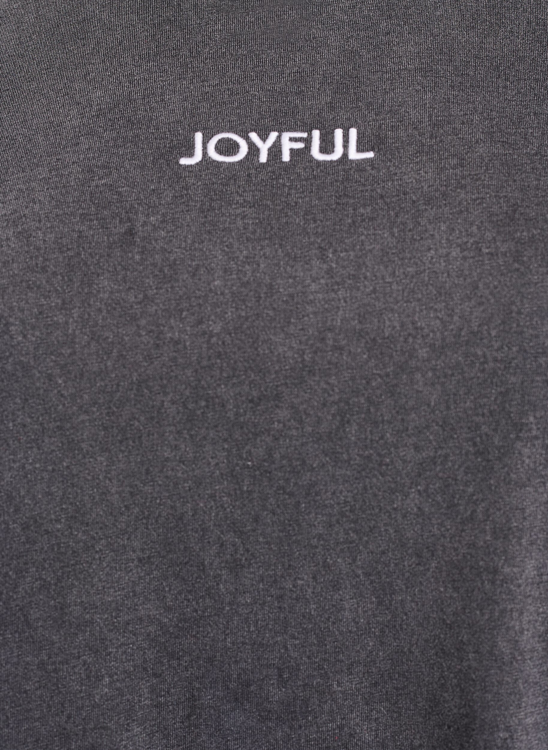 ZizziT-shirt in biologische katoen met print op de achterkant, Grijs, Packshot image number 2