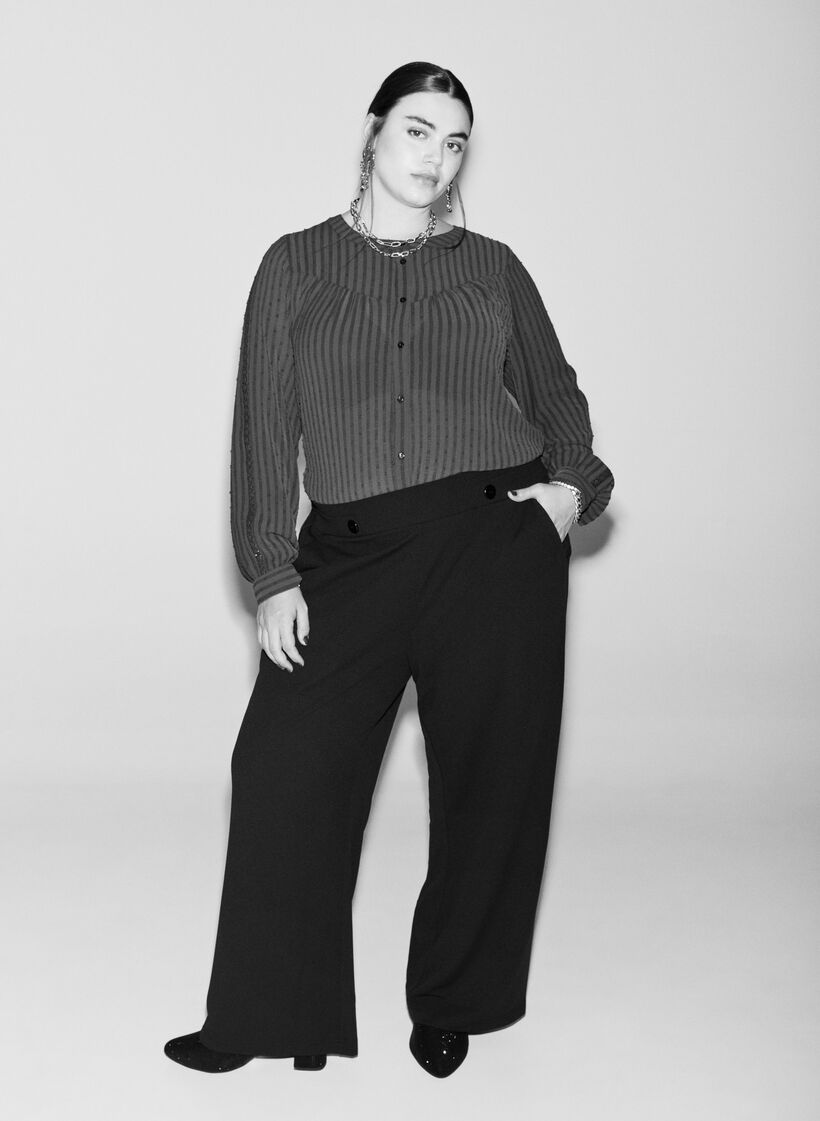 Pantalon ample avec poches, Noir, Image image number 0