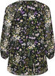 A-lijn tuniek met bloemenprint, Zwart, Packshot image number 1