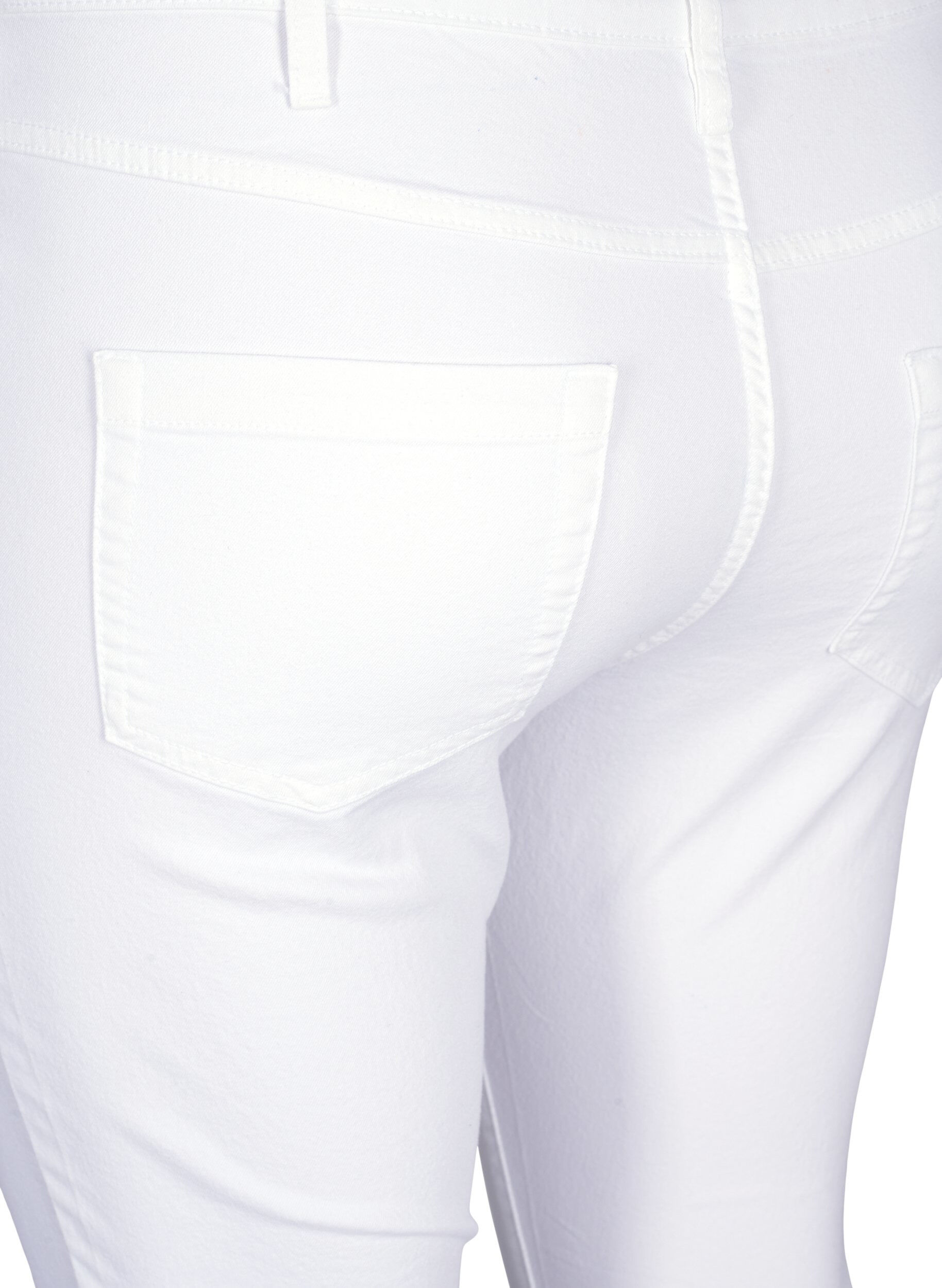 Zizzisuper slim fit Amy jeans met hoge taille, Wit, Packshot image number 3