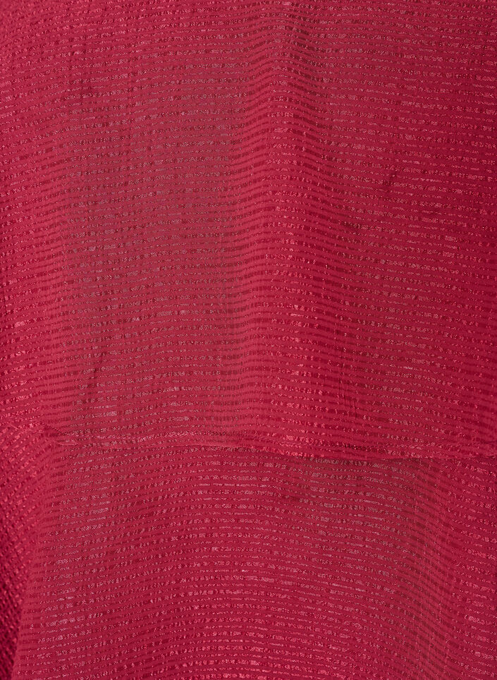 Gelaagde top met ruches en spaghettibandjes, Rood, Packshot image number 2