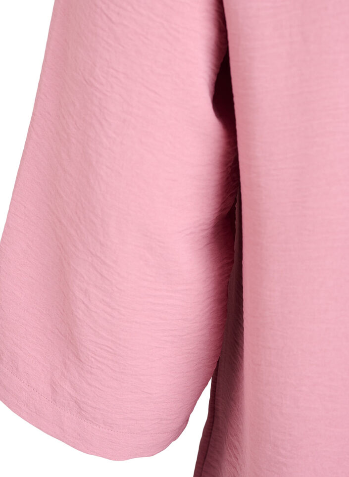 Blouse met 3/4 mouwen, Roze, Packshot image number 3