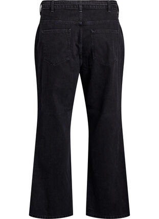 ZizziStraight-fit jeans met een strikceintuur, Black, Packshot image number 1