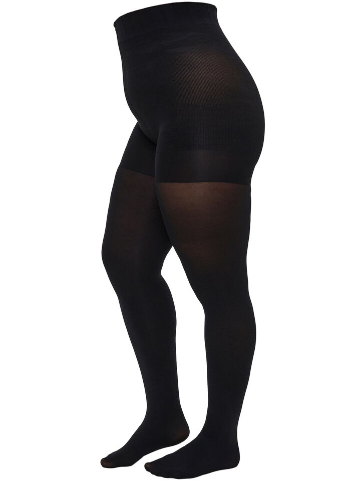 Panty van 100 denier met push-up, Zwart, Packshot image number 0