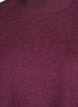Gebreide blouse met hoge hals, Donker Bordeaux, Packshot image number 2
