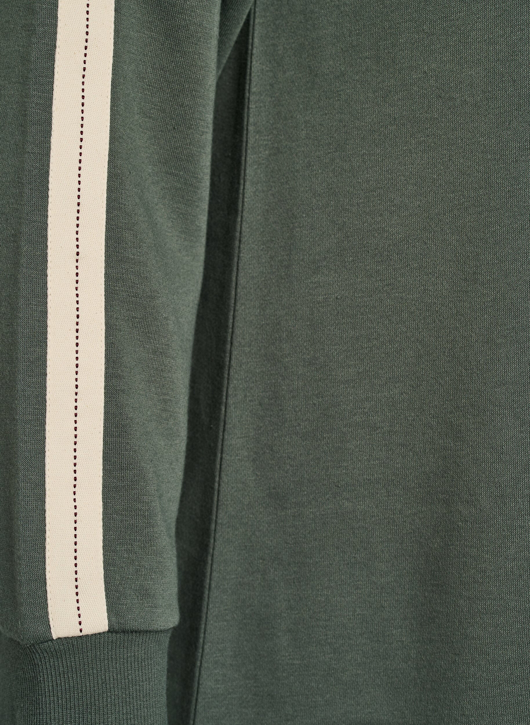 ZizziKorte sweatshirtjurk met een hoge hals, Groen, Packshot image number 3