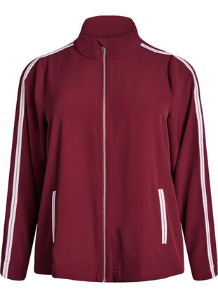ZizziTrackjack met sportieve details en ritssluiting, T. Port Orch Stripe, Packshot image number 0