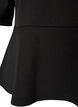 Peplum blouse met ellebooglange mouwen, Zwart, Packshot image number 3