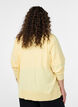 Cardigan en maille fine avec col rond, Jaune clair, Model image number 2