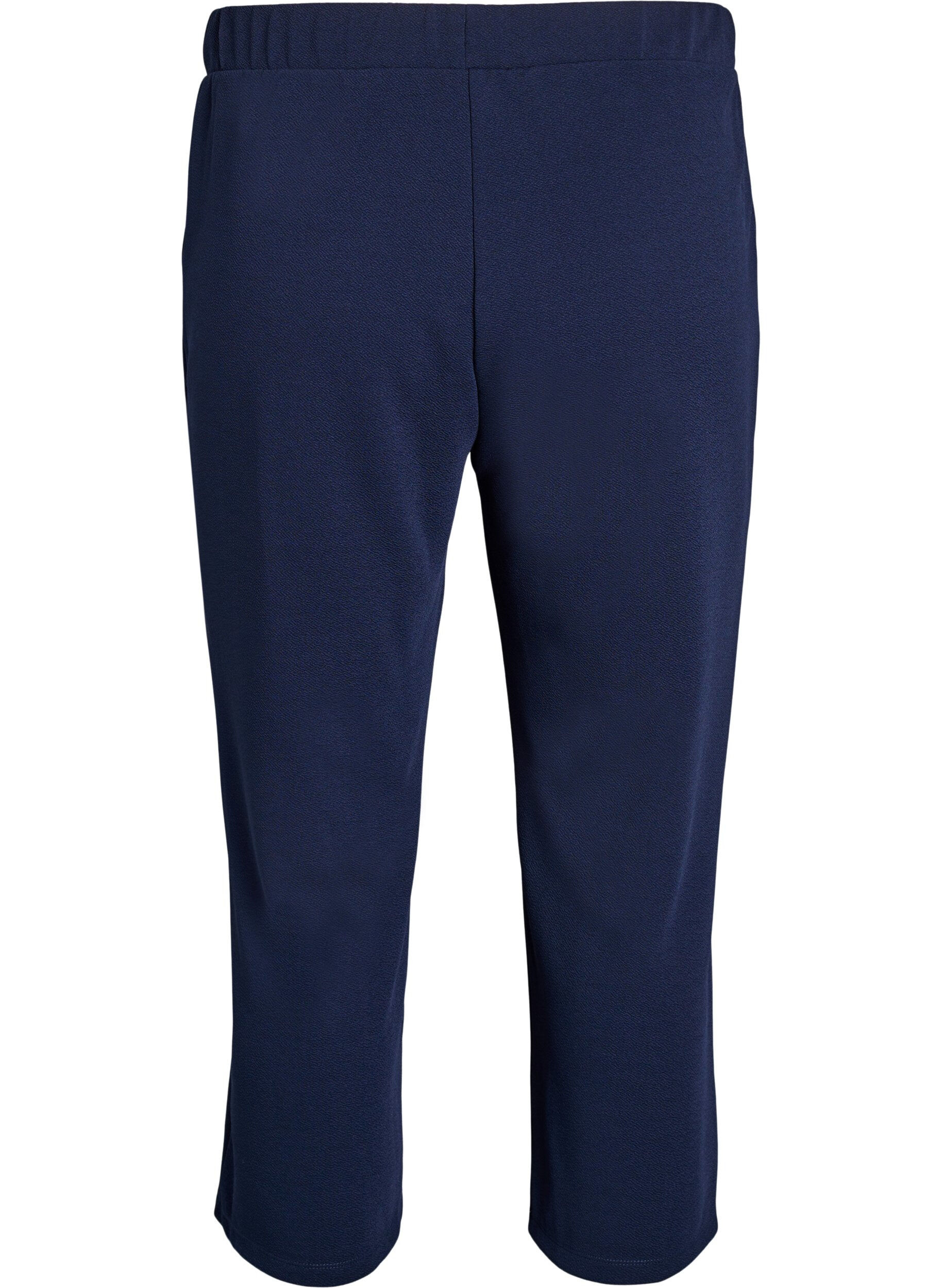 Zizzi Pantalon ample en longueur 7/8, Bleu, Packshot image number 1