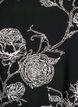 Viscose jurk met snijlijn, Zwart, Packshot image number 2