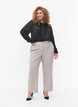 Satijnen overhemd blouse met ruches, Black, Model image number 2