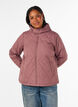 Licht gewatteerd jack met diamant-quilt, Roze, Model image number 0